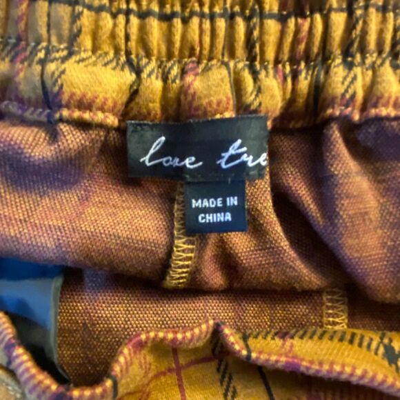 Love Tree Plaid Tie-Waist Shorts (Size Medium) - Picture 4 of 6